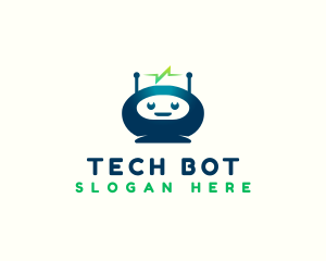 Robot Tech Electricity logo design