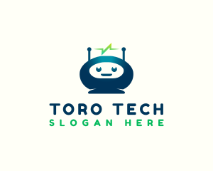 Robot Tech Electricity logo design