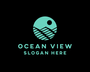 Ocean Wave Water logo design