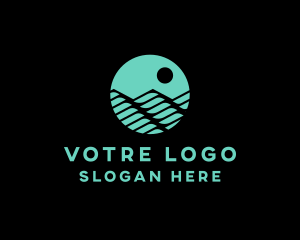 Sushi - Ocean Wave Water logo design