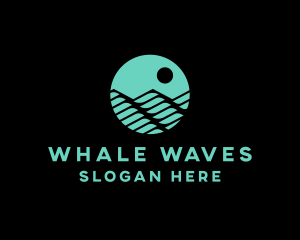 Ocean Wave Water logo design