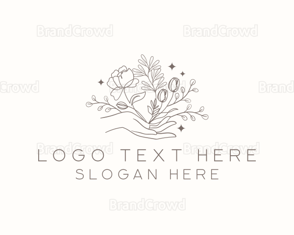 Botanical Floral Hand Logo
