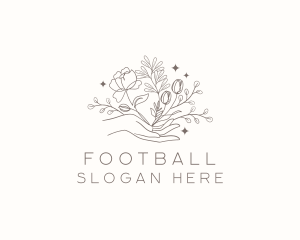 Skincare - Botanical Floral Hand logo design