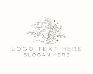 Botanical Floral Hand Logo