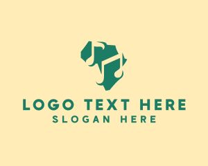 Music Label - Africa Music Map logo design