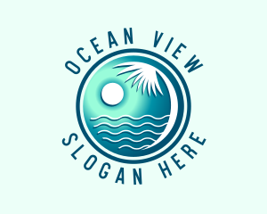 Ocean Beach Resort  logo design