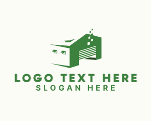 Garage - Warehouse Garage Building logo design