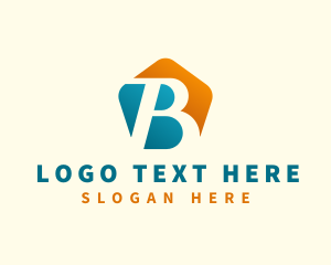 Pentagon Advertising Startup Letter B Logo