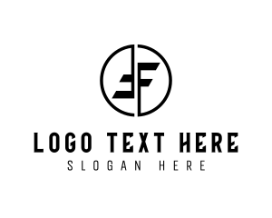 Minimalist - Modern Minimalist Circle Letter F logo design