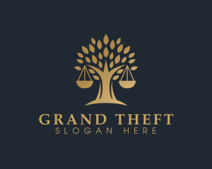 Court House - Legal Tree Law logo design