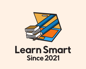 Digital Computer Book Tutor logo design