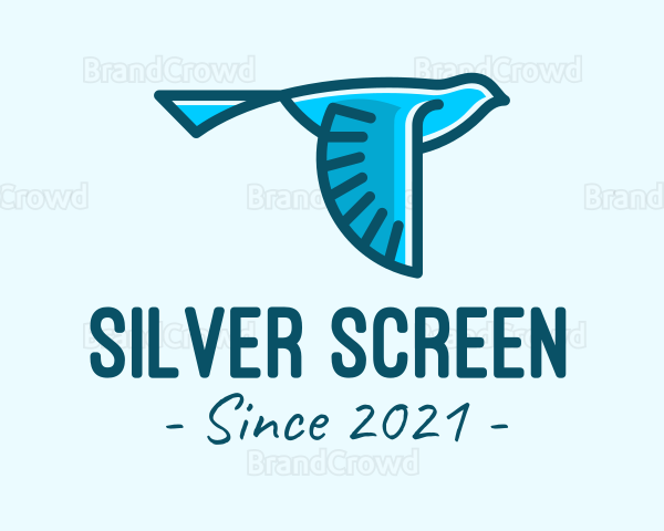 Blue Canary Bird Logo