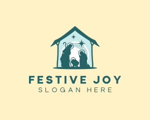 Christmas - Christmas Family Nativity logo design