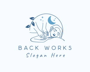 Moon Massage Spa logo design