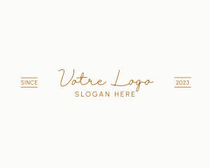 Luxury Script Startup Logo