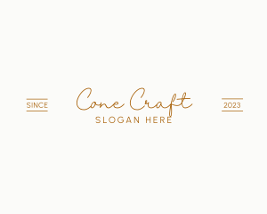 Luxury Script Startup logo design