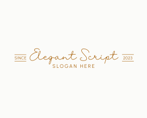 Luxury Script Startup logo design