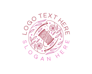 Outfit - Thread Needle Floral logo design
