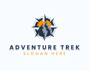 Trek - Mountain Trek Navigation logo design