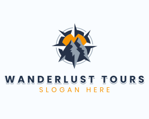 Mountain Trek Navigation logo design