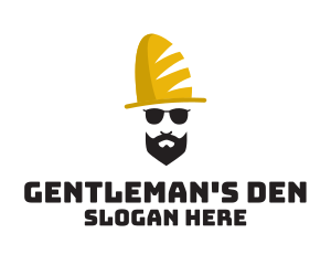 Sir - Bread Hat Man logo design