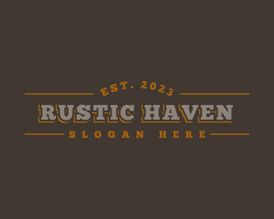 Premium Rustic Business logo design