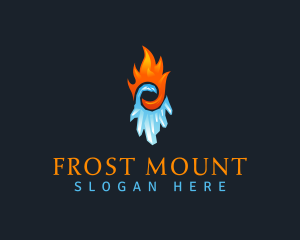 Hot Fire Blizzard logo design