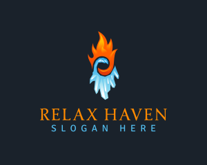 Chill - Hot Fire Blizzard logo design