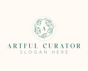 Floral Leaf Wellness logo design