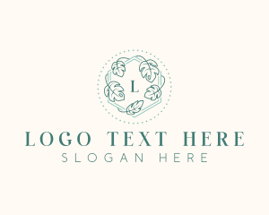 Emblem - Floral Leaf Wellness logo design