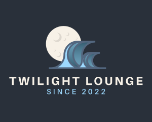 Evening - Evening Moon Wave logo design