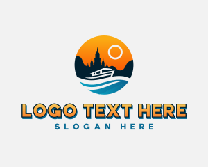 Boating - Boat Tourist Vacation logo design