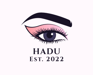 Cosmetic Beauty Eye Makeup logo design