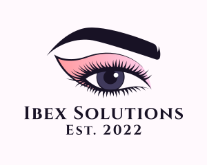 Cosmetic Beauty Eye Makeup logo design