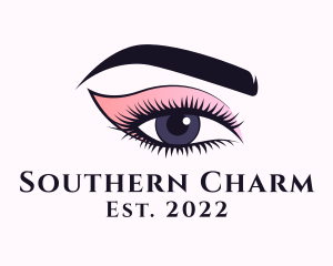 Cosmetic Beauty Eye Makeup logo design