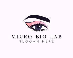 Cosmetic Beauty Eye Makeup logo design