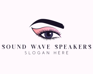 Cosmetic Beauty Eye Makeup logo design