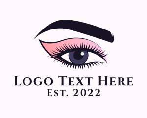 Beautiful - Cosmetic Beauty Eye Makeup logo design