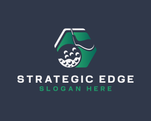 Strategy - Golf Sport Hexagon logo design