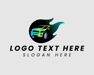 Car Dealer - Fast Race Car logo design