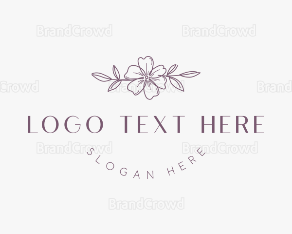 Natural Floral Fashion Logo