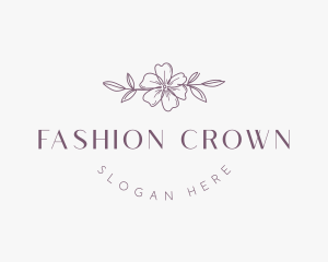 Natural Floral Fashion logo design