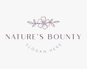 Natural Floral Fashion logo design