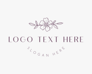 Beauty Products - Natural Floral Fashion logo design
