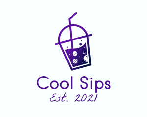 Refreshment - Space Juice Drink logo design