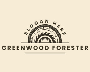 Woodwork Sawmill Carpentry logo design