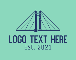 Construction - Bridge Structure Builder logo design