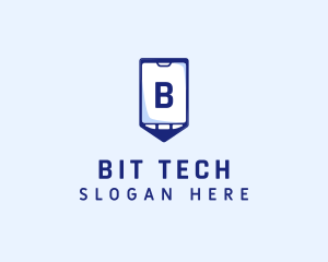 Tech Smartphone Device logo design