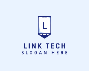 Tech Smartphone Device logo design