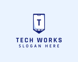 Tech Smartphone Device logo design